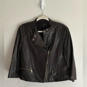 Ann Taylor leather Moto jacket.